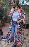 Woodland Picasso Long Kimono
