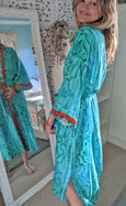 Emerald City Organic Kimono Dressing Gown Robe