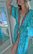 Emerald City Organic Kimono Dressing Gown Robe