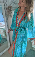 Emerald City Organic Kimono Dressing Gown Robe