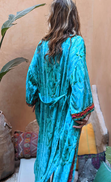 Emerald City Organic Kimono Dressing Gown Robe – Verry Kerry