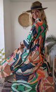 Ladies Kimono Robe - Woodstock