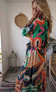 Ladies Kimono Robe - Woodstock