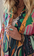 Ladies Kimono Robe - Woodstock