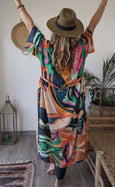 Ladies Kimono Robe - Woodstock