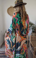Ladies Kimono Robe - Woodstock