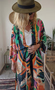 Ladies Kimono Robe - Woodstock