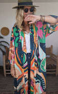 Ladies Kimono Robe - Woodstock