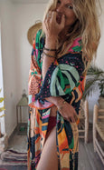 Ladies Kimono Robe - Woodstock
