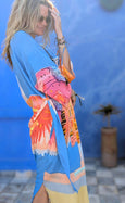 LAZ & KEZ - Original Art Kimono Robe - EAGLE
