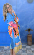 LAZ & KEZ - Original Art Kimono Robe - EAGLE