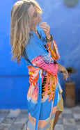 LAZ & KEZ - Original Art Kimono Robe - EAGLE