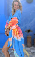 LAZ & KEZ - Original Art Kimono Robe - EAGLE