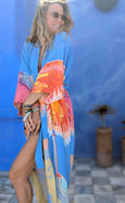 LAZ & KEZ - Original Art Kimono Robe - EAGLE