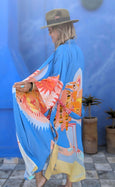 LAZ & KEZ - Original Art Kimono Robe - EAGLE