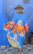 LAZ & KEZ - Original Art Kimono Robe - EAGLE