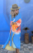 LAZ & KEZ - Original Art Kimono Robe - EAGLE