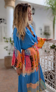 LAZ & KEZ - Original Art Kimono Robe - EAGLE