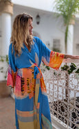 LAZ & KEZ - Original Art Kimono Robe - EAGLE