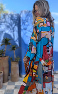 LAZ & KEZ - Original Art Kimono Robe - Birdhead