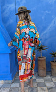 LAZ & KEZ - Original Art Kimono Robe - Birdhead
