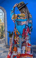LAZ & KEZ - Original Art Kimono Robe - Birdhead