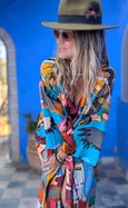 LAZ & KEZ - Original Art Kimono Robe - Birdhead