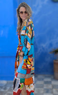 LAZ & KEZ - Original Art Kimono Robe - Birdhead