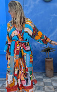 LAZ & KEZ - Original Art Kimono Robe - Birdhead