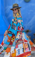 LAZ & KEZ - Original Art Kimono Robe - Birdhead