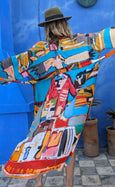 LAZ & KEZ - Original Art Kimono Robe - Birdhead