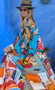 LAZ & KEZ - Original Art Kimono Robe - Birdhead