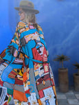 LAZ & KEZ - Original Art Kimono Robe - Birdhead