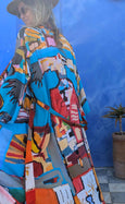 LAZ & KEZ - Original Art Kimono Robe - Birdhead