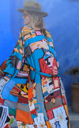 LAZ & KEZ - Original Art Kimono Robe - Birdhead
