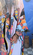 LAZ & KEZ - Original Art Kimono Robe - BULL