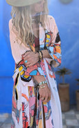 LAZ & KEZ - Original Art Kimono Robe - BULL