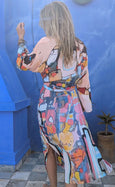 LAZ & KEZ - Original Art Kimono Robe - BULL