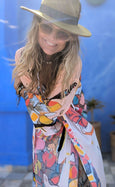 LAZ & KEZ - Original Art Kimono Robe - BULL
