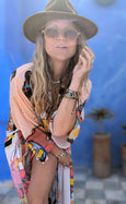 LAZ & KEZ - Original Art Kimono Robe - BULL