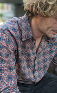Mens Funky Tailored Shirt - Electric Fence
