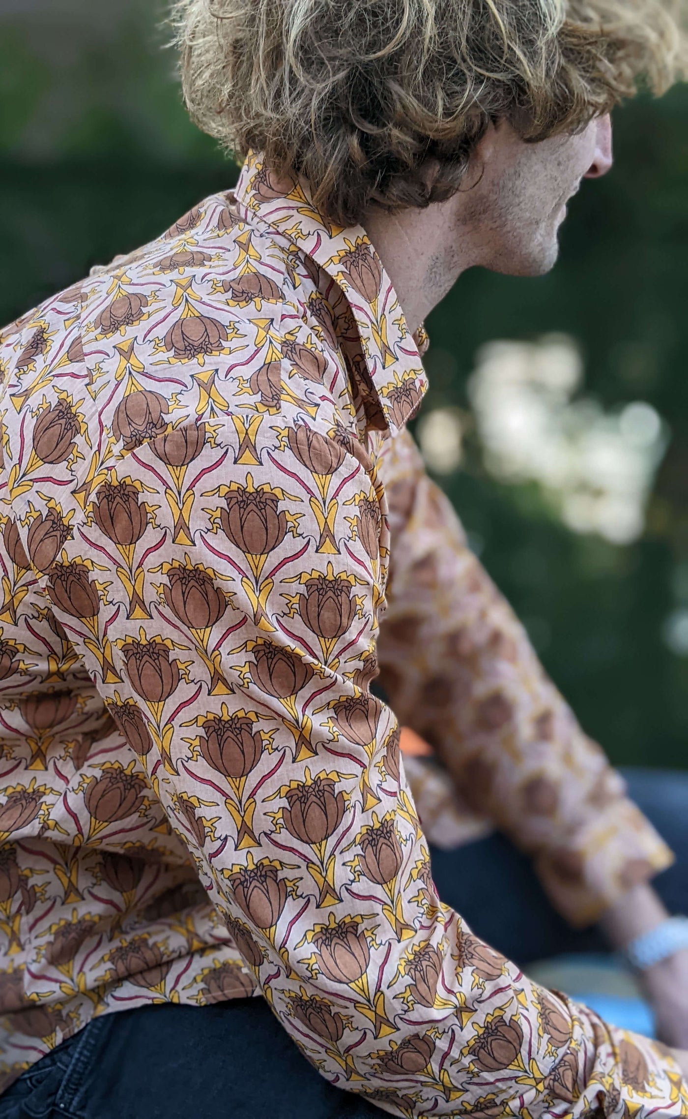 Mens Funky Tailored Shirt - Retro Goa