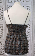 Corset Party Top - Black Batik
