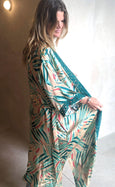 Palm Springs Bamboo Silk Long Kimono Dressing Gown