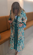 Palm Springs Bamboo Silk Long Kimono Dressing Gown