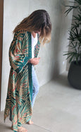 Palm Springs Bamboo Silk Long Kimono Dressing Gown