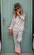 Luxury Bamboo Silk Pyjama Set - Tunisia Mosaic