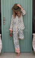 Luxury Bamboo Silk Pyjama Set - Tunisia Mosaic
