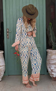 Luxury Bamboo Silk Pyjama Set - Tunisia Mosaic