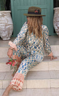 Luxury Bamboo Silk Pyjama Set - Tunisia Mosaic